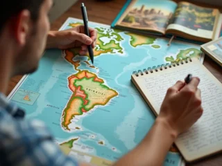 traveler planning customized end of year trip through south america