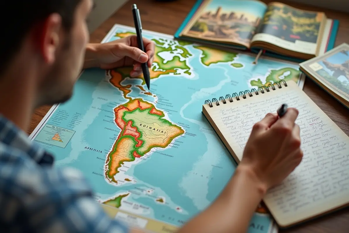 traveler planning customized end of year trip through south america